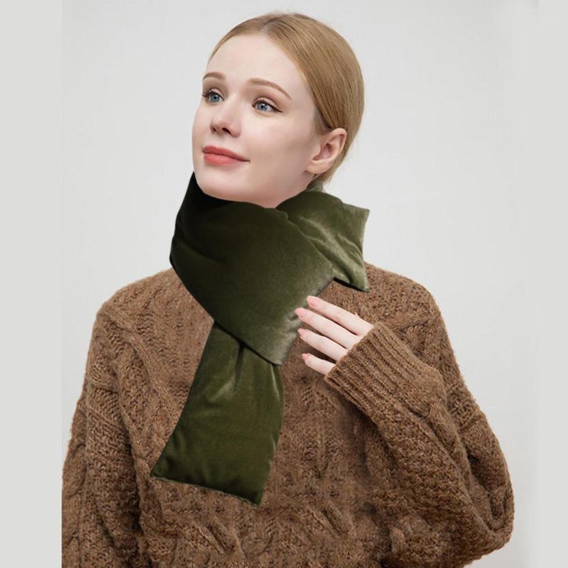 

Scarves Gift Thick Wai Warm Cotton Winter Scarf Velvet Gold Women