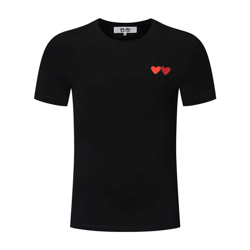 

Designer Luxury Play Classic Fashion trend versatile leisure Chaopai Hongxin Short Sleeve T-shirt Same style for male and female lovers
