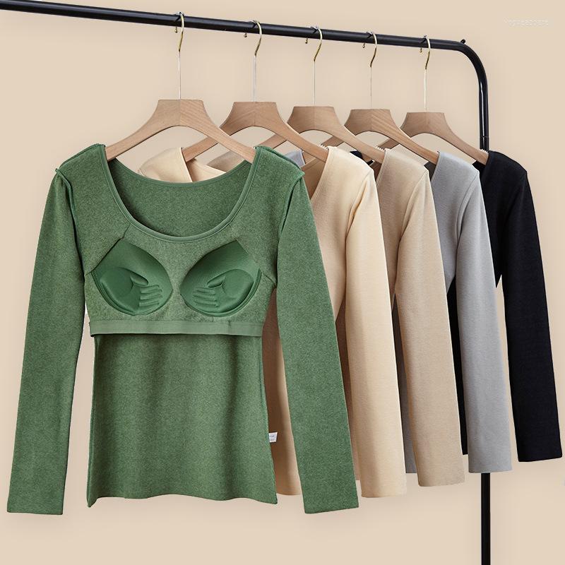 

Women's Tanks Women Tank Top Thermal Underwear Winter Warm Tube Tops Camisole Sexy Double-Sided Velvet Self-Heating Female Vest Soutien, V beige