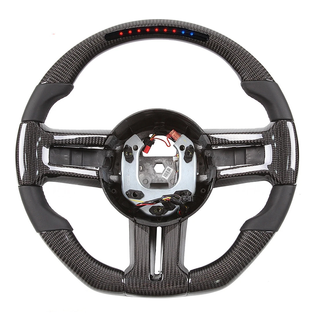 

Customized Carbon Fiber LED Steering Wheels for Ford Mustang LED Racing Wheel