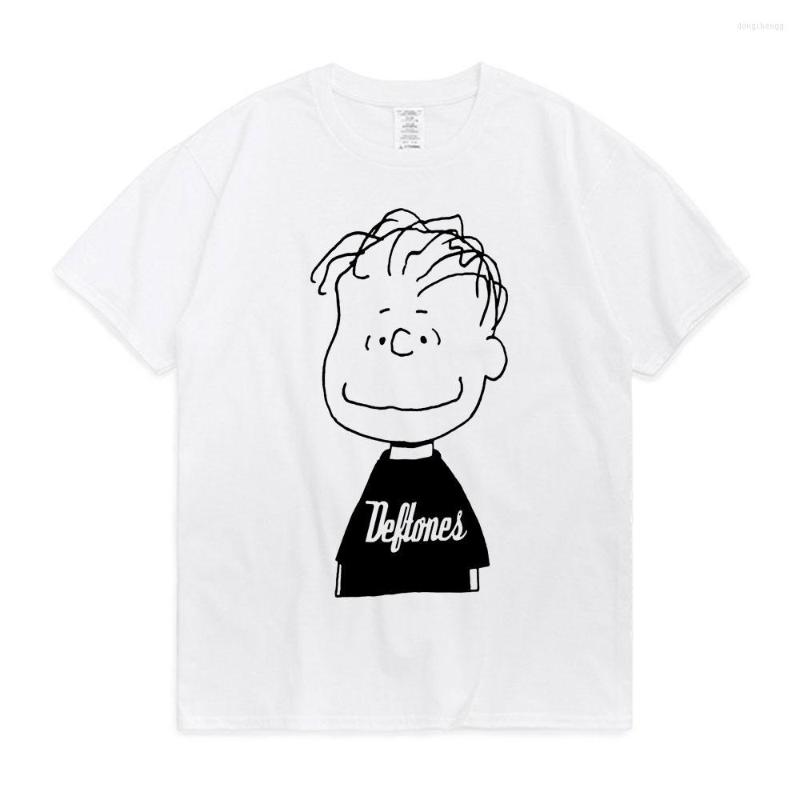 

Men's T Shirts Deftones Short Sleeve Shirt Fashion T-shirt Cotton Tshirt Summer Men's Boys Hip Hop Tops Tee Oversized Clothing, Gray