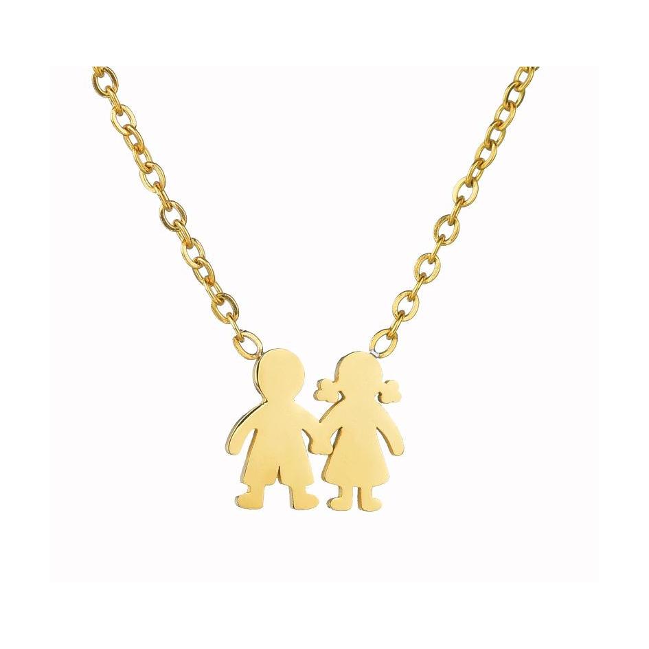 

Pendant Necklaces Creative Fashion Necklace Stainless Steel Simple Boy Girl Short Clavicle Chain Jewelry Couple Cute Drop Delivery Pe Dhxwl