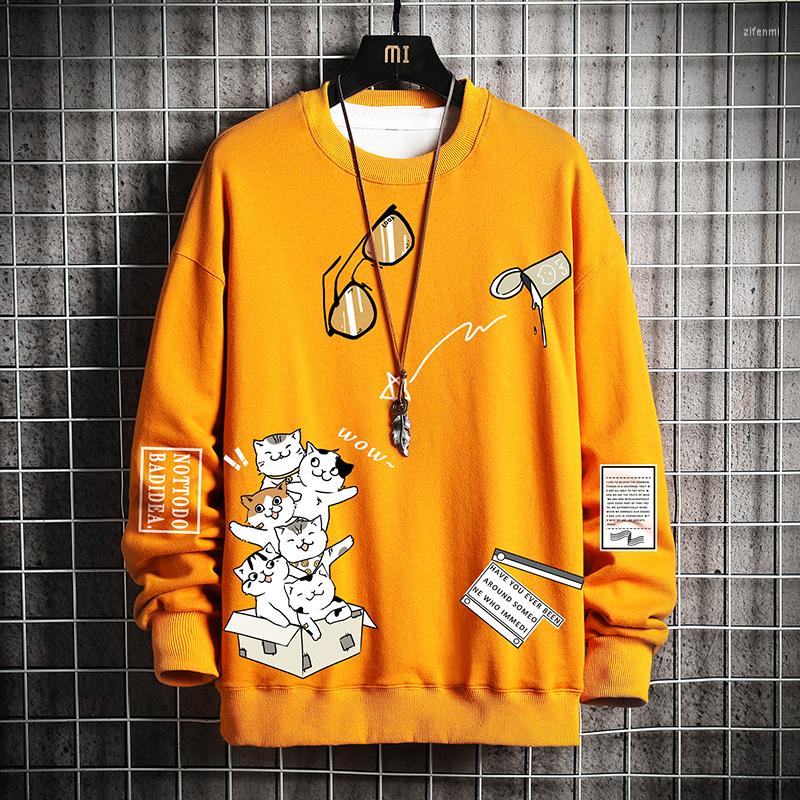 

Men's Hoodies Fashion Men Cool Hip Hop Big Yards Sweatshirts Streetwear Women Loose Pullover Harajuku Devil Hoodie Male, Black