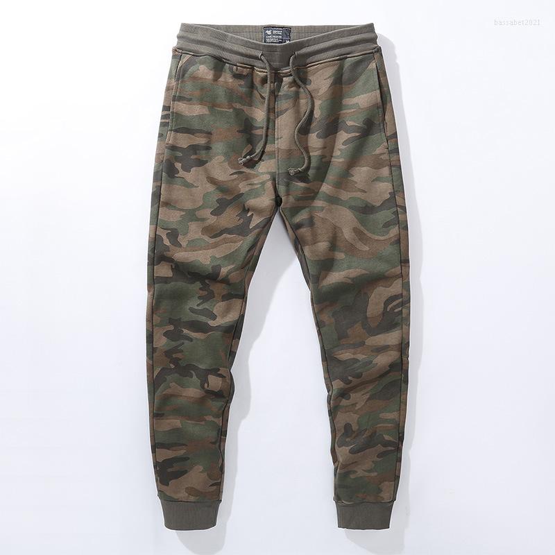 

Men' Pants American Retro Camouflage Men' Knitted Casual Loose Plus Size Cotton Trousers Fashion Jogger Sports, Black