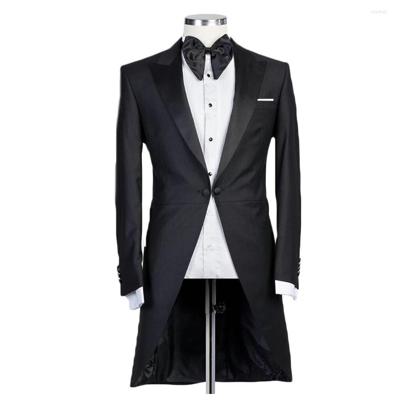 

Men's Suits Fashion Burgundy Men Jacket Slim Fit 2 Piece/Blazer Pants Classic Male Set Casual Daily Costume Homme Mens Clothes Outfit, Navy blue