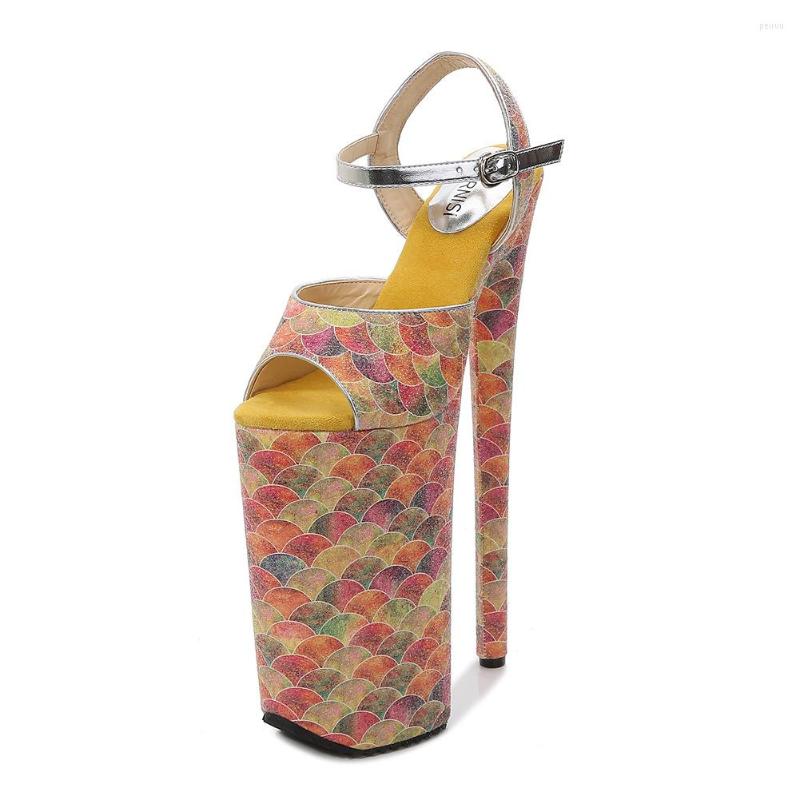 

Sandals Mclubgirl Candy Color Plus Size High Heel Sexy Nightclub Stage Catwalk Women Performance Shoes WZ, Green