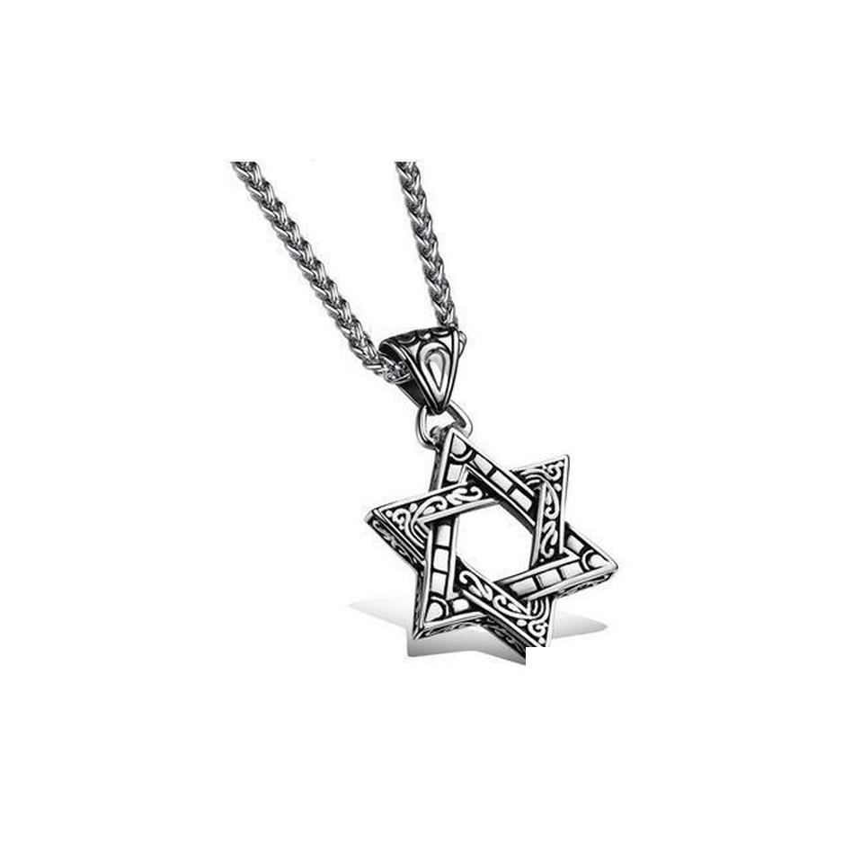 

Pendant Necklaces Hexagram Necklace Star Charms Necklaceslong Chain Drop Delivery Jewelry Pendants Dharv