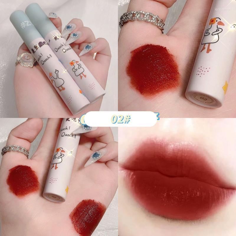 

Lip Gloss 6 Colors Lucky Duck Mud Milk Tea Matte Liquid Lipstick Makeup Soft Lasting Waterproof Tint Korean Cosmetics Kyle22, 02