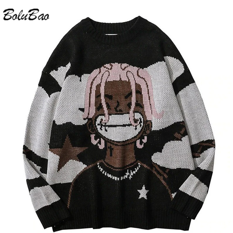 

Men's Sweaters BOLUBAO Autumn Winter Trend Thickened Embroidered Top HighQuality Design Fashion Selling Male 230203, Green