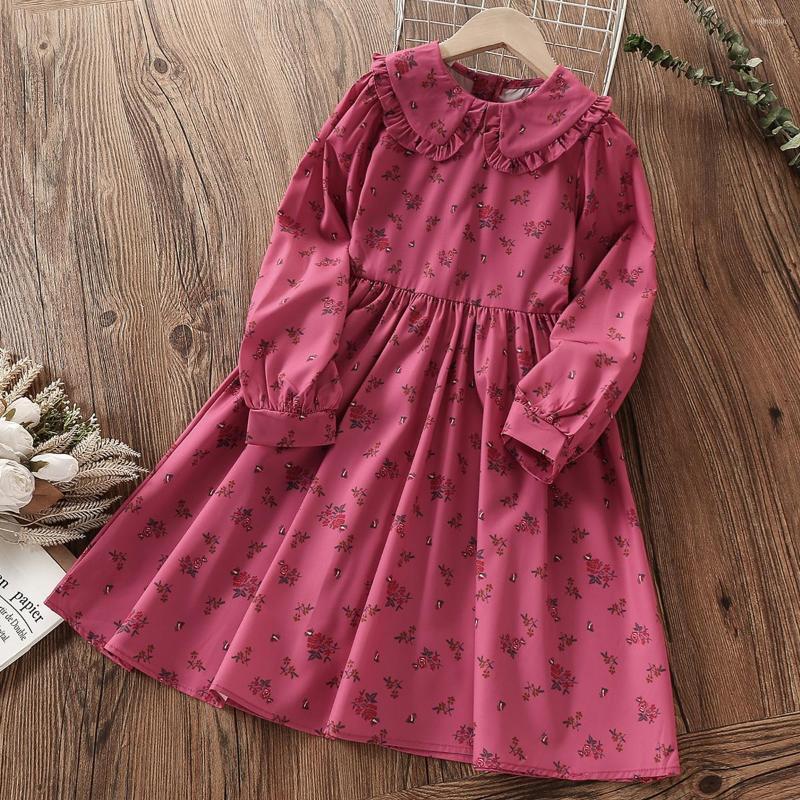

Girl Dresses Baby Kids For Girls Clothing Pink Flower Spring Autumn Teenagers School Costume Dress Children Vestidos 8 10 11 12 Years