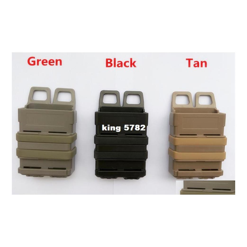 

Others Tactical Accessories The Triple Gear Bag Quick Magazine Molle Airsoft Fast Mag Pouch Clip / 5.56 Mm M4 Holster Drop Delivery Dhelt, Od