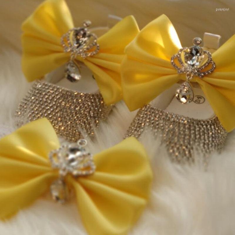 

First Walkers Dollbling Handmade Personalized Rhinestone Crystals Bling Baby Girl Born Walking Cute Shoes And Headband