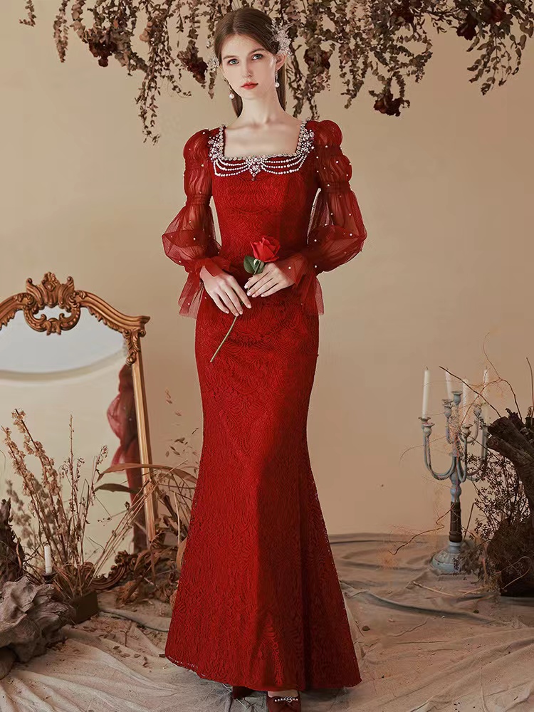 2023 perles paillettes mère de la mariée robes champagne plus la taille en mousseline de soie sexy manches longues marié marraine cristal sirène