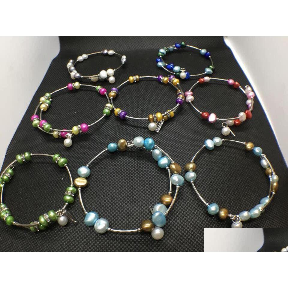 

Beaded 10 Colors Freshwater Pearl Beads Bracelet Natural Fashion Jewelry Adjustable Charms Womens Gift Love Wish Drop Delivery Bracel Dhmch