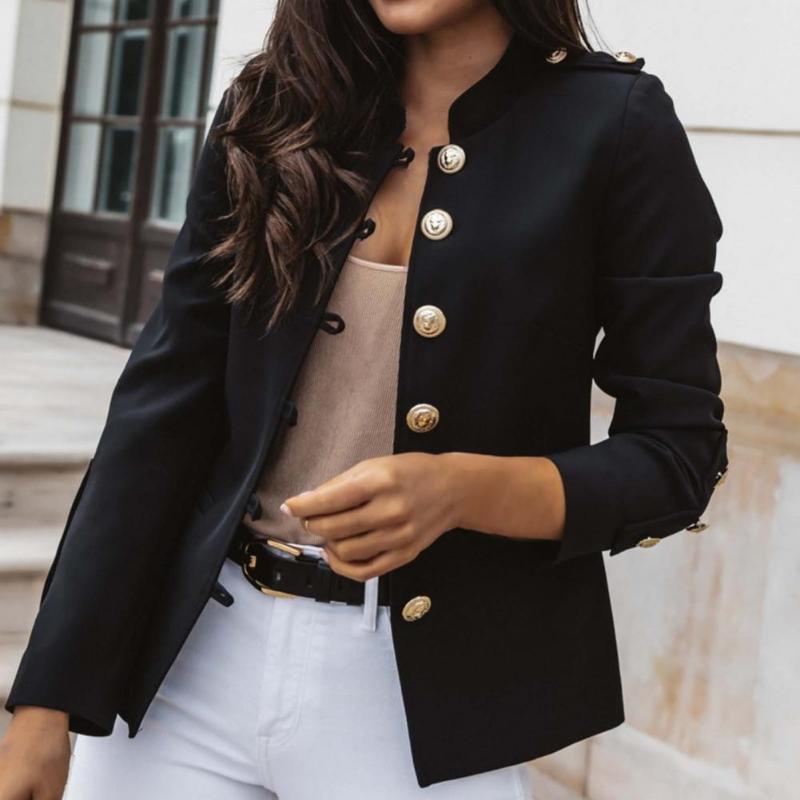 

Women's Suits & Blazers Office Lady Blazer Suit Jacket Single Breasted Business Coats Slim-fitting Coat Wedding Party JacketsWomen's, Navy blue