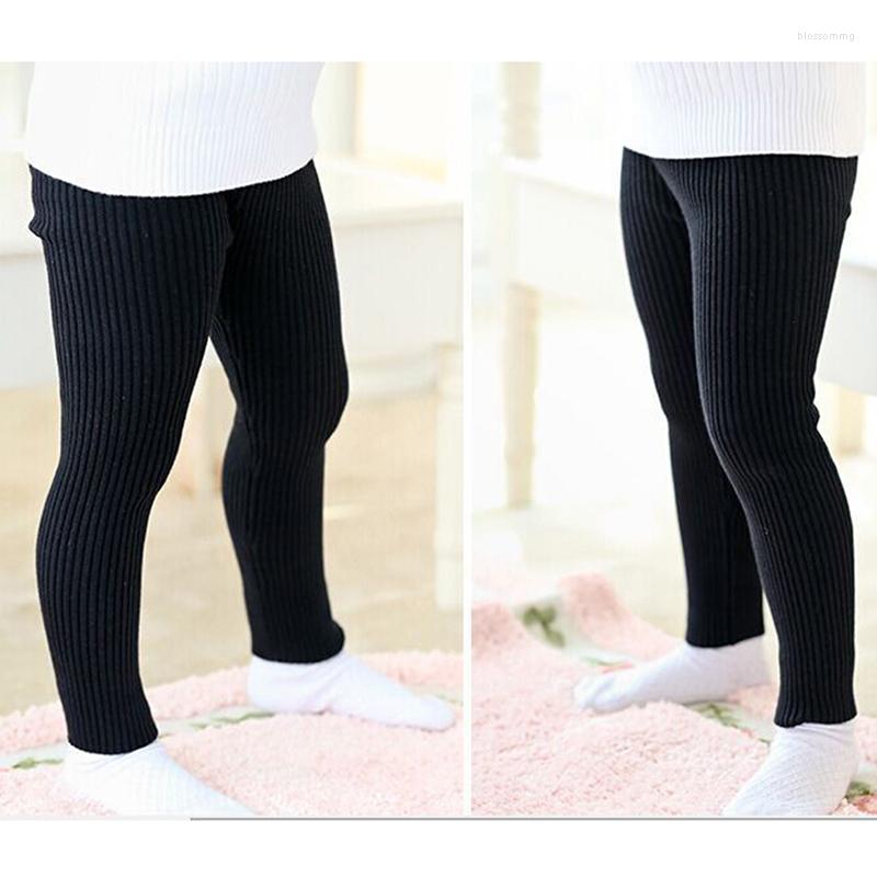 

Women's Leggings Autumn And Winter Children's High Waist Casual Warm Fashion Wild Solid Color, Black