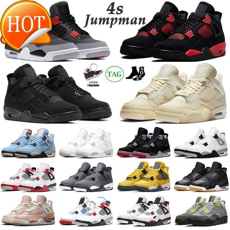 

Jordam 4 4s Jumpman Basketball Shoes Men Women Jorden 4 Red Thunder Infrared Black Cat Bred University Blue Sail Neon Mushroom Mens Trainers V4LW 9AWI, #1