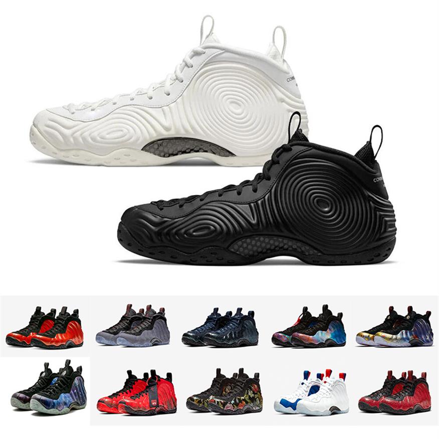 

Little Posite CDGS X Penny Hardaway Sports Shoe Pro Sneaker University Red Army Green Camo Basketball Shoes Mens Solar Red Trainer2318, Color 6