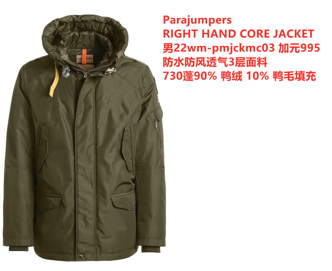 

Men Downs Coats parajumpers Toubre Black Waterproof Windproof Breathable Warm Duvet Duck Down