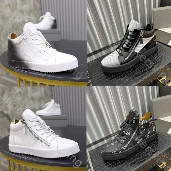 

2023 Men Women Casual Shoes Zipper Sneakers Designer Shoes Black white Velvet Heighten Shoe Luxury High Low-top Platform Trainers size 36-46