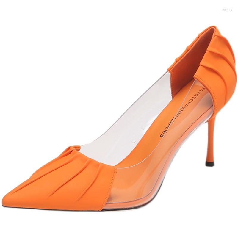 

Dress Shoes 2023 Women Pumps Summer Fashion Sexy Pointed Toe Wedding Party High Heeled Woman Sandals Zapatos Mujer 34-40, Green