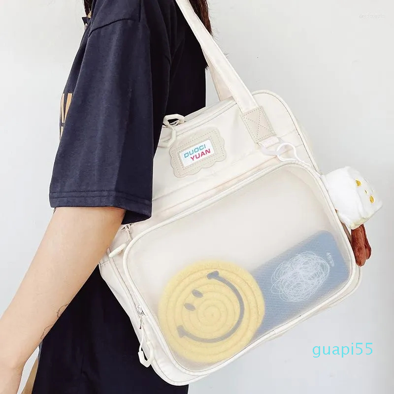 

Evening Bags Fashion Trend Cute Cartoon Girl Large-capacity One-shoulder Backpack, Black