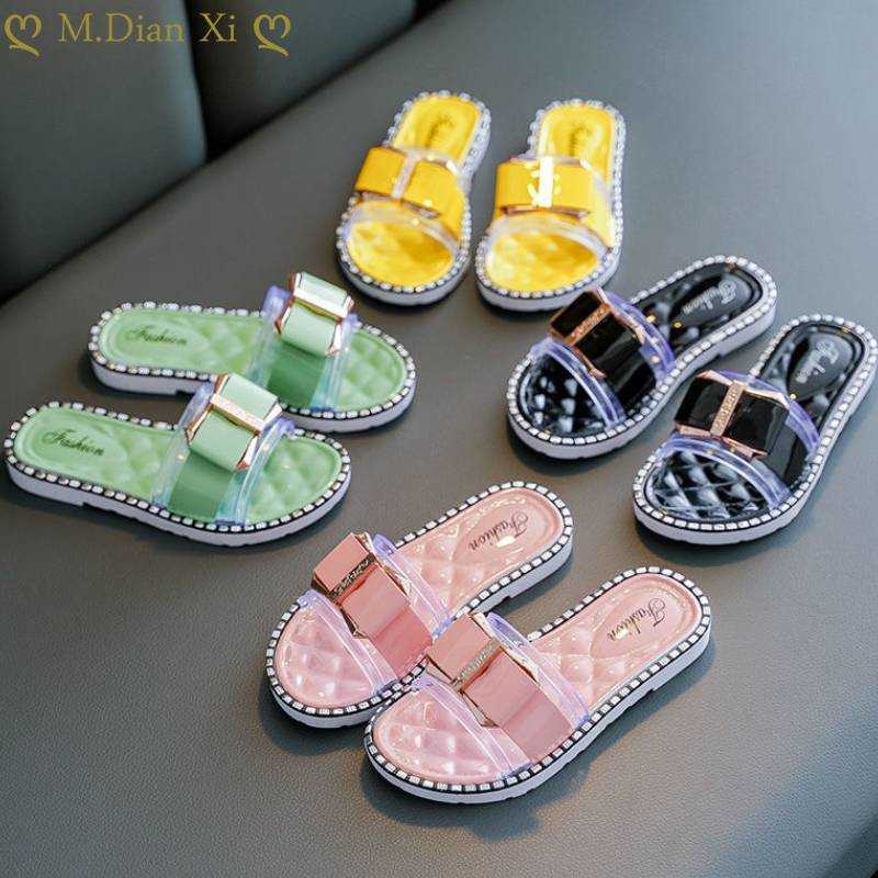

Slipper 2022 Girls' Sandals and Summer New Fashion Outer Wear Non-slip Cute Baby Girl Daisy Children's Slippers 0203
