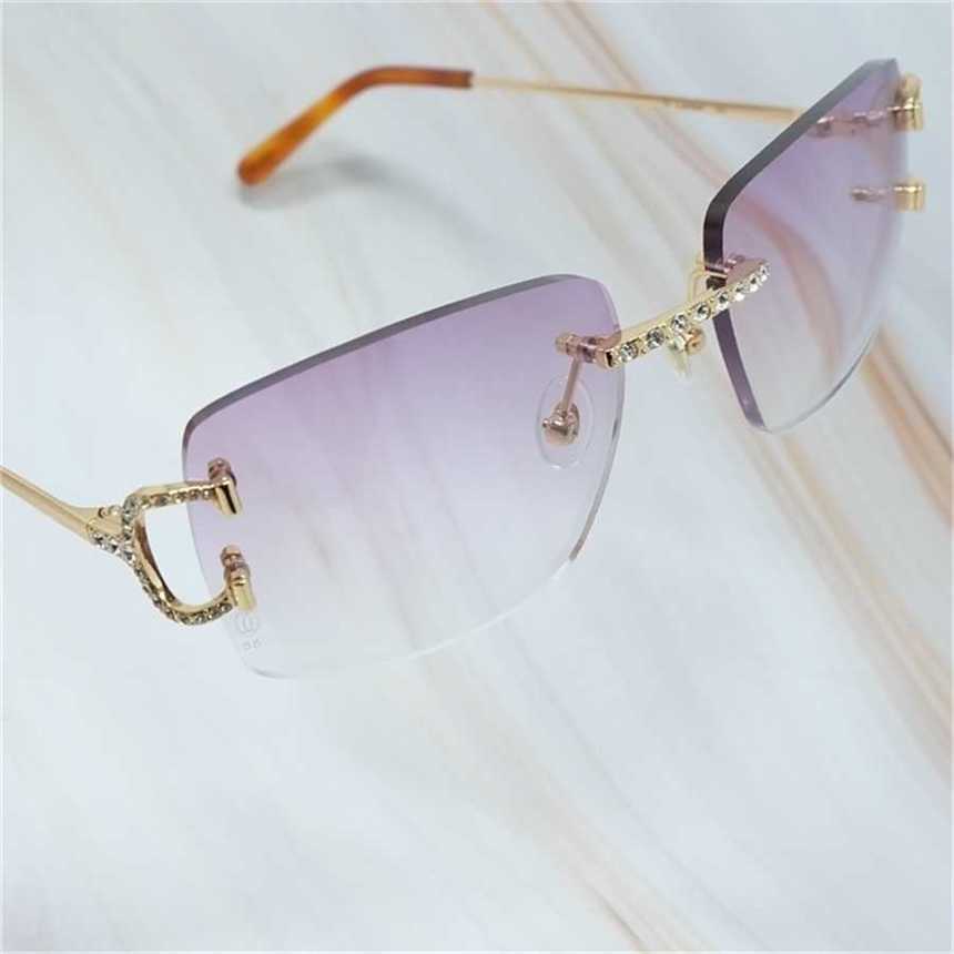 

28% OFF 2023 Mens Iced Out Designer Vintage Carter Sunglass Wire Rhinestones Shades For Women Luxury lentes sol mujer