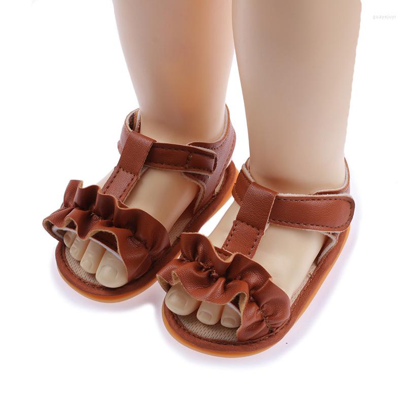 

First Walkers 2023 Toddler Girls' Sandals Sparkly Bowknot Open Toe Shoes Summmer Beach Outdoor Princess Flat For Babies, White 11cm