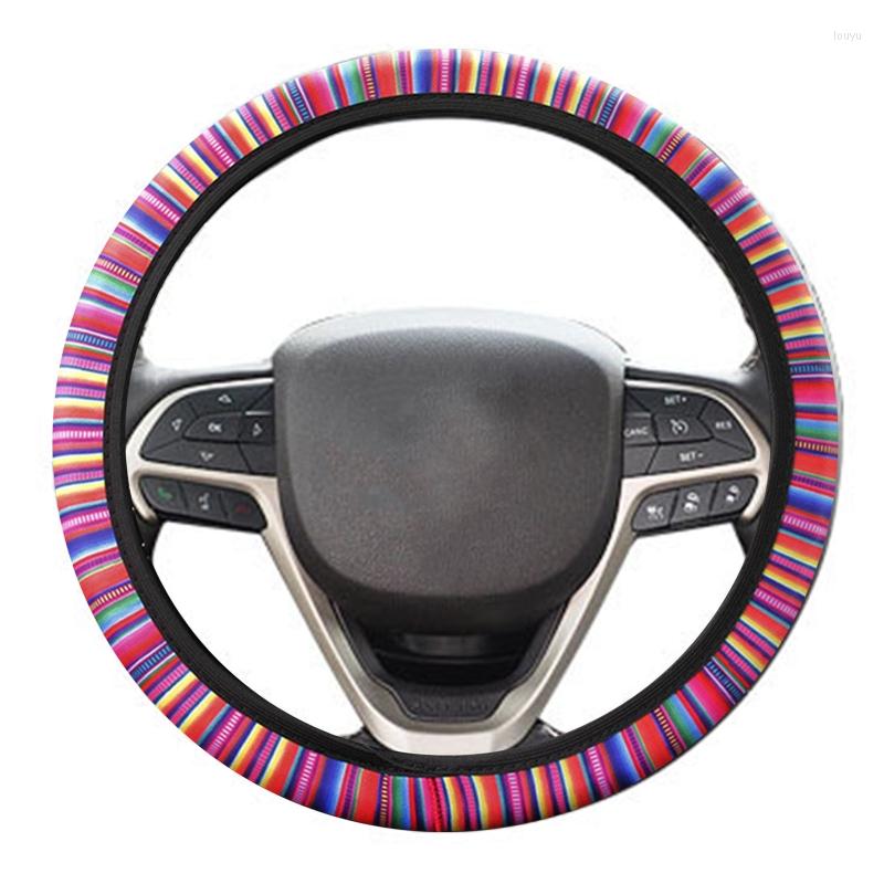 

Steering Wheel Covers 2023 Car Universal Non-slip Protective Cover Colorful No Inner Ring Elastic Grip Auto Decoration Parts