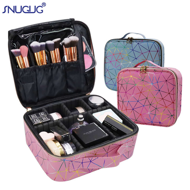 

Cosmetic Bags Cases Women's Mini Cosmetic Bag High Quality Professional Makeup Organizer Box Storage Brand Make Up Brushes Beauty Manicure Suitcase 230203, Velcro flamingo