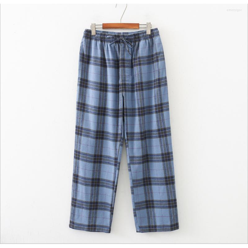 

Men' Sleepwear 2023 Spring Autumn Men Cotton Sleep Pants Male Plaid Trousers Casual Pantalone Pijama Hombre Lounge Wear Bottoms