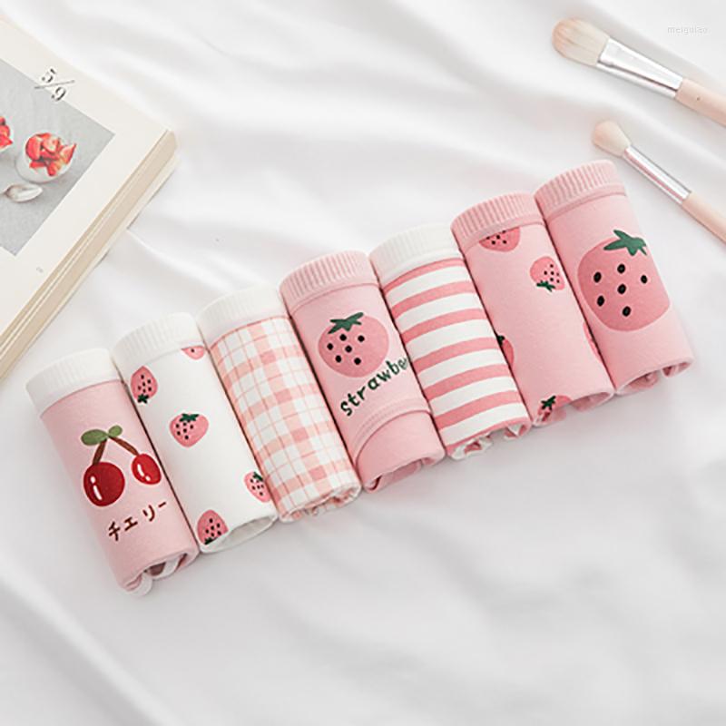

Women's Panties 7PCS/Lot For Women Underwear Cotton Briefs Girls Lady Sexy Lingerie Cartoon Pink Pantys Soft Comfort Underpants Thongs, Any type 7 pcs