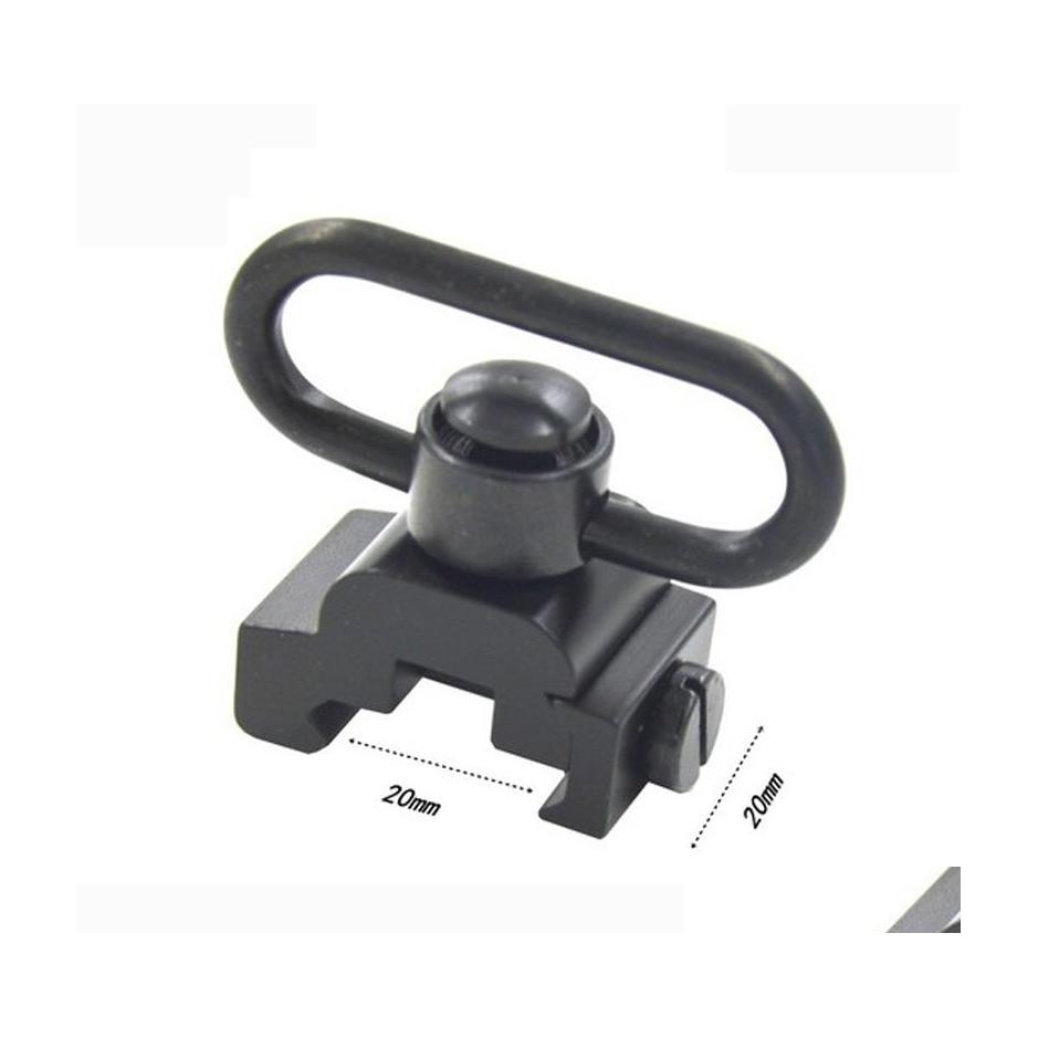 

Tactical Accessories Ar15 Airsoft Scope Aluminum Alloy Qd Sling Adapter Fits 20Mm Picatinny Rail For Rifle Drop Delivery Sports Outd Dh4T2