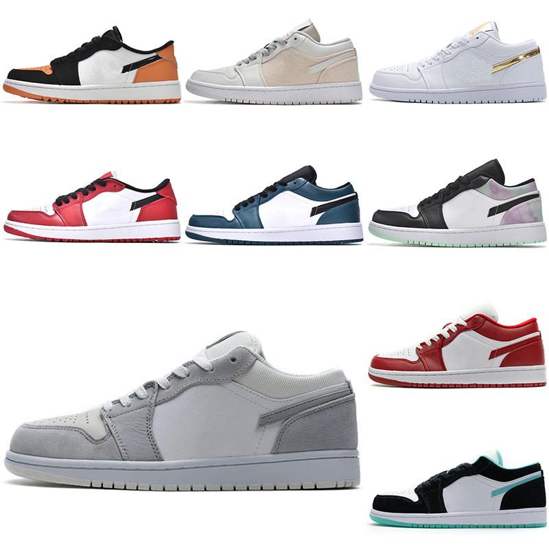 

2023 Reverse Mocha Jumpman 1 Low Basketball Shoes 1s Voodoo Fragment Cactus Jack Black Phantom Tear Away Silver UNC Bred Toe Sneakers Women Mens Trainers 118, 03