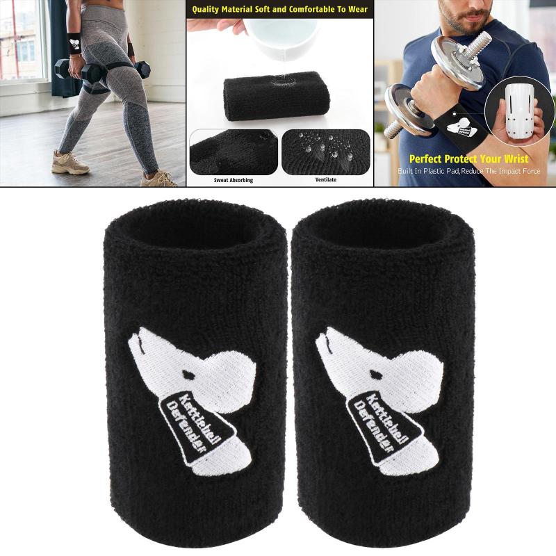 

Wrist Support 2x Ventilated Kettlebell Guards With Pad Wraps Provides, Picture shown