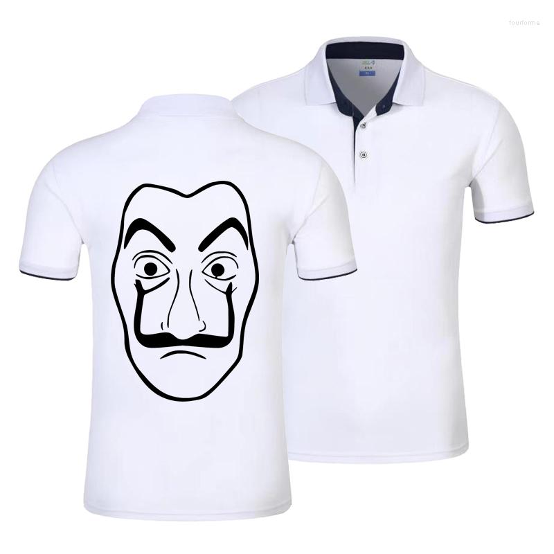

Men' Polos Mens And Womens Sport Shirt Pure Cotton Logo Print Tops Short Sleeve Breathable Youth Couples Multicolor Drop, Dark blue-1