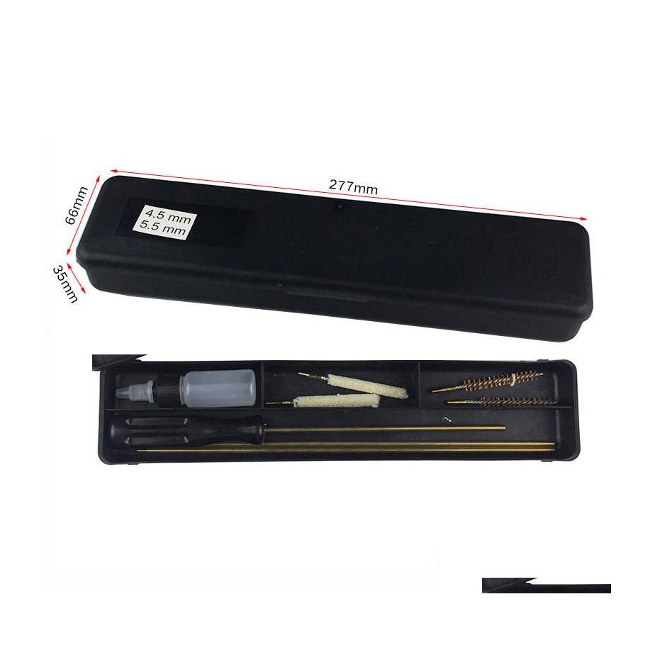 

Others Tactical Accessories Airsoft Ar 15 4.5Mm 5.5Mm 6.35Mm Pipe Cleaning Kit Copper Tubes Oil Jug For Hunting Drop Delivery Gear Dhlzc, Bk