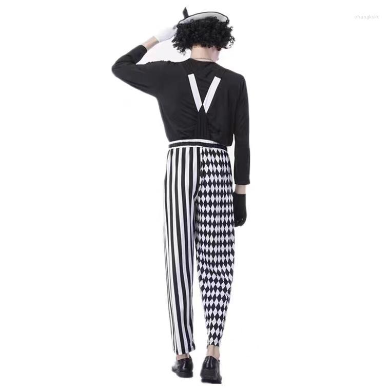 

Stage Wear Circus Costume Magician Uniform Animal Trainer Clown Men's, Black