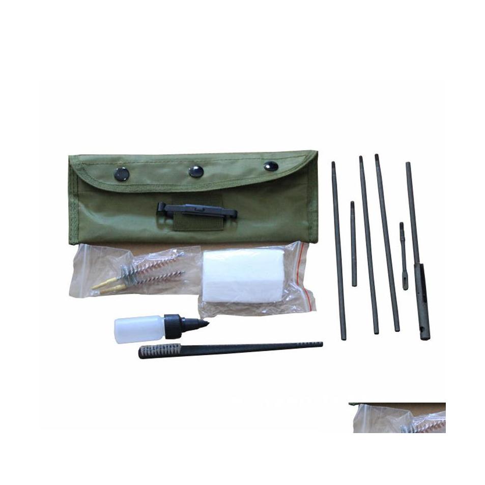 

Others Tactical Accessories Airsoft Ar 15 M16 M4 Ar15 Gun Cleaning Kit .22Cal 5.56Mm Wire Brush Head For Hunting Pistol Shooting Dro Dh9M3, As shown
