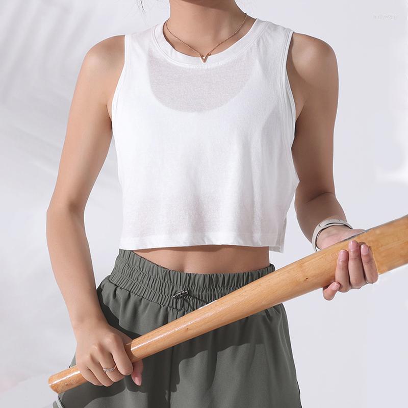 

Active Shirts Yoga For Women Loose Sports Tee Crop Tank Top Female Gym Running Mesh Shirt Solid Quick Dry Cotton Blouse Fitness T-Shirt, Black