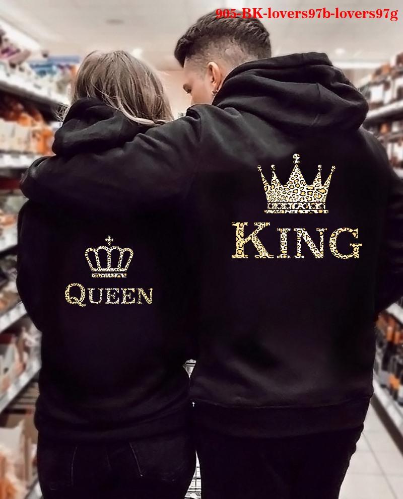 

Women's Hoodies & Sweatshirts Women Oversized Sweatshirt Fall Homme Clothing Lover Printed Couple Plus Size Hooded Clothes, Lovers-02-1