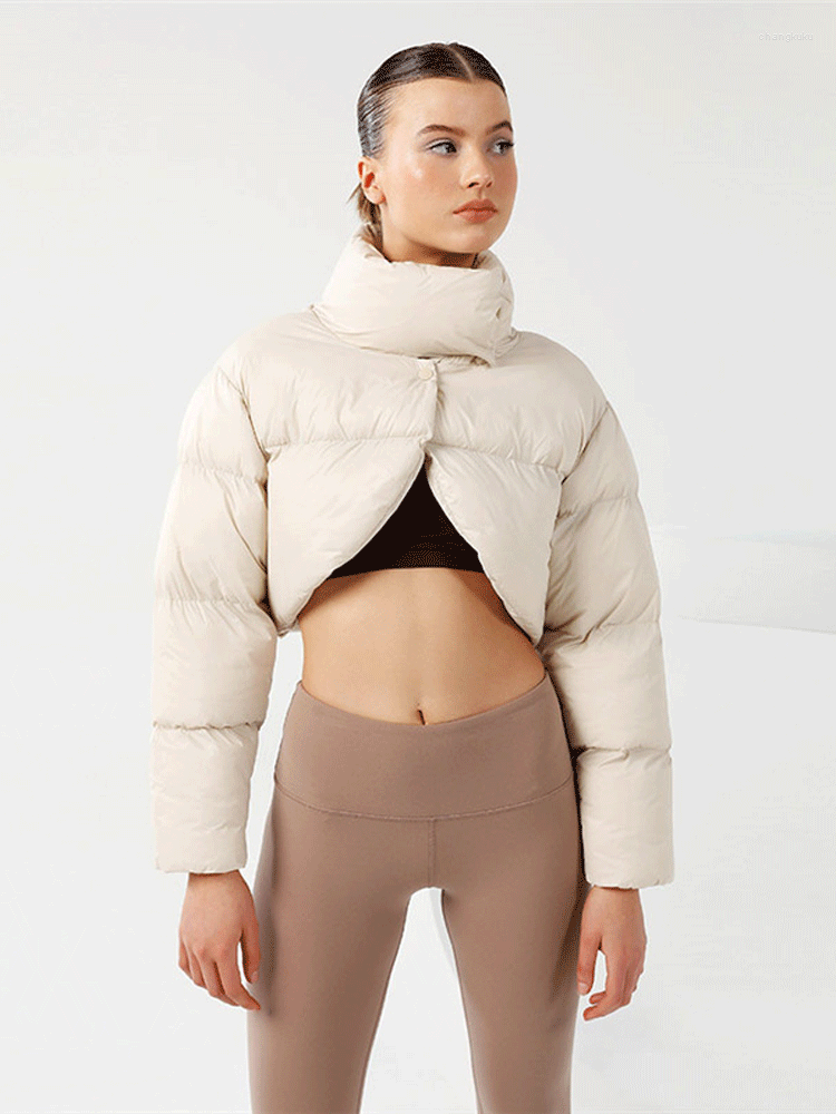 

Women' Jackets Ladies Sexy Club Wear Y2K Clothes Long Sleeve O-Neck Crop Top For Women Korean Fashion Streetwear Warm Coat Arrivals, Black