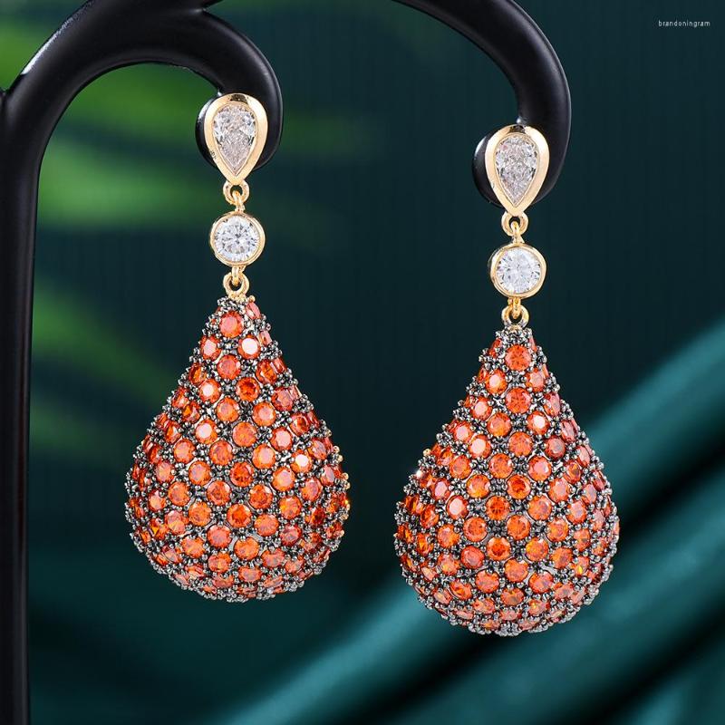 

Stud Earrings GODKI Luxury Pear Design Trendy Cubic Zircon Beach For Women Wedding Engagement Party JEWELRY GIFT