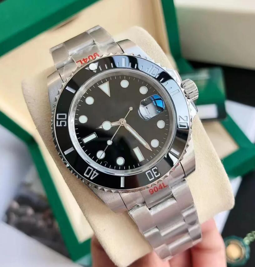 

Glide Lock Luxury Ceramic Bezel Sapphire Men watch 2813 Mechanical Automatic Movement SS Fashion Watch men's designer Watches With box, 12