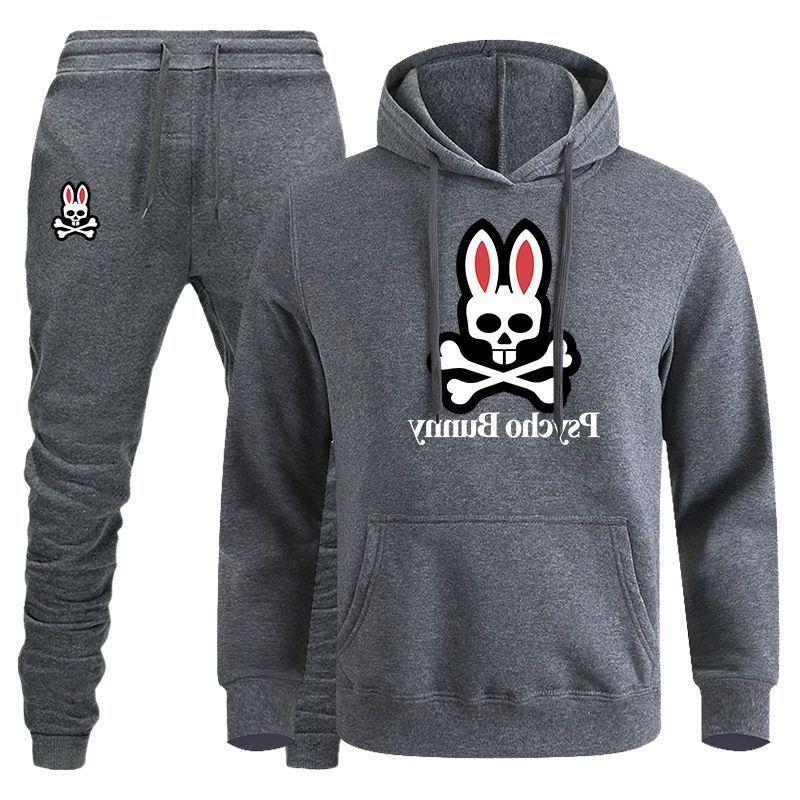 Winter Brand fashion sportswear Men's Tracksuits Men Women American Street sets Psycho Bunny Hooded Sweatshirt Diokj