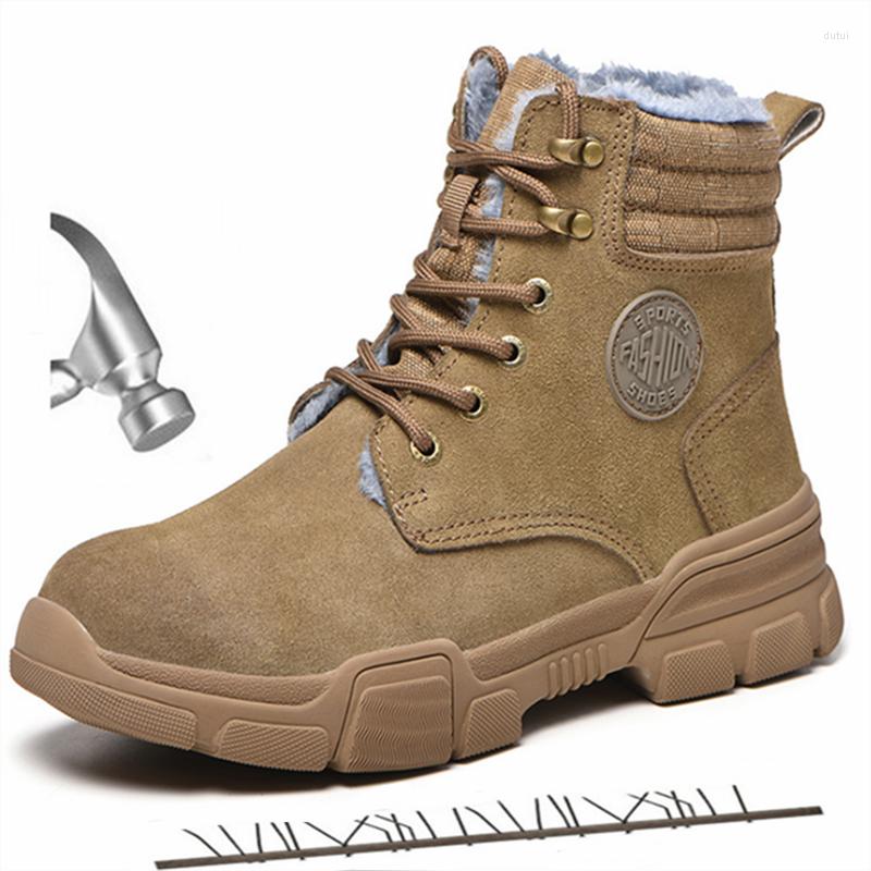 

Boots Work Safety Men Winter Shoes Anti-Puncture Steel Toe Military Tactics, Wyj-1116 a
