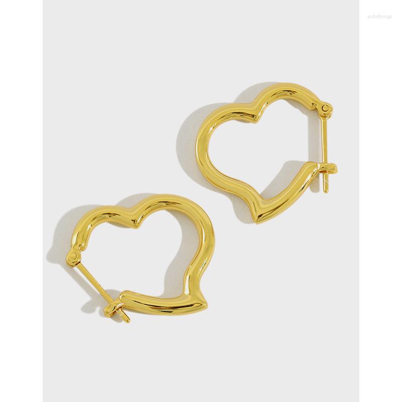 

Hoop Earrings SHANICE Street Style Korean S925 Sterling Silver INS Ear Buckle Cold Wind Love Female