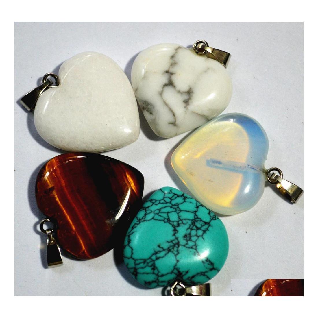 

Pendant Necklaces Gazelle Wholesale Assorted Fashion Charms Pendants Heart For Women Jewelry Making Drop Delivery Dh0Zr