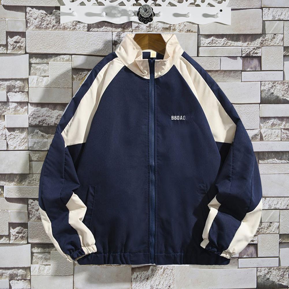 

Mens Jackets Unisex NonFading Keep Warm Super Soft Baseball Bomber Autumn Female Clothing 230203, Navy blue